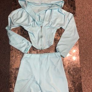 Two Piece Biker Short Outft